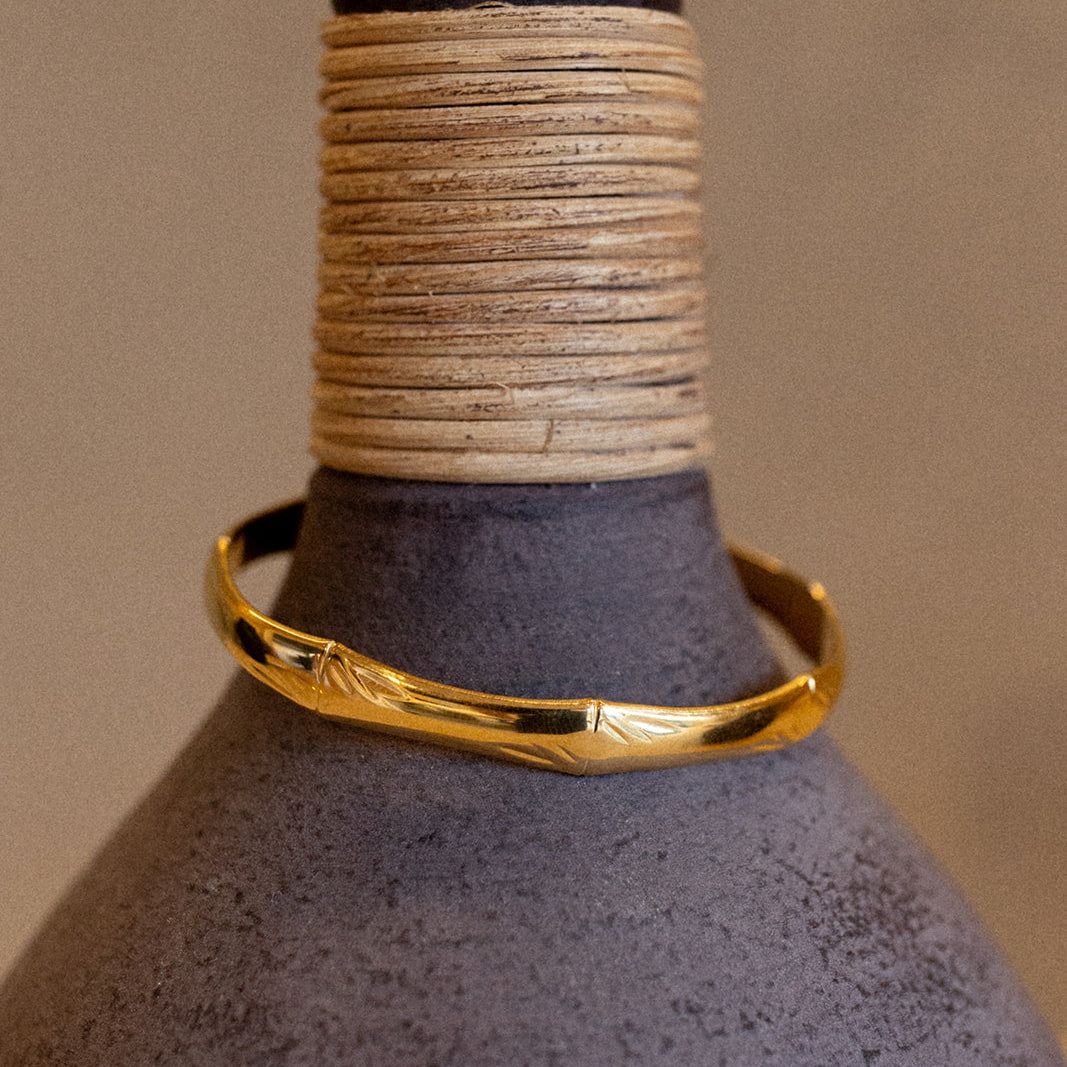 Bamboo Cuff Bangle