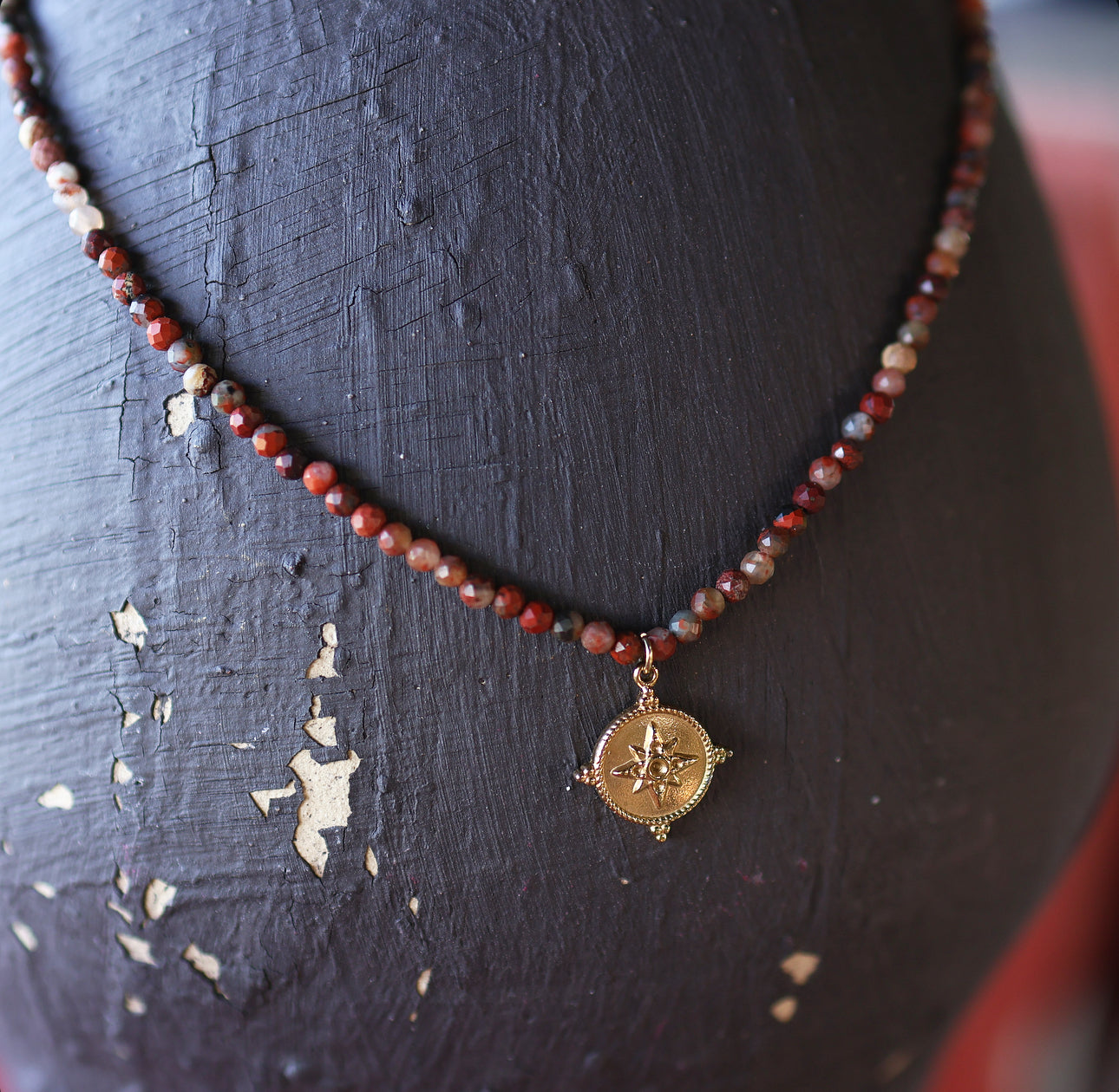 Red Jasper Natural Stone Necklace