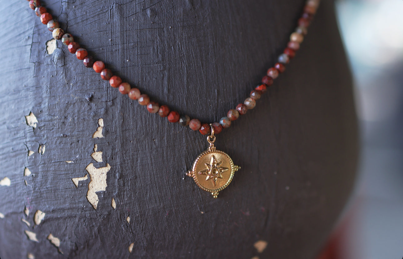 Red Jasper Natural Stone Necklace