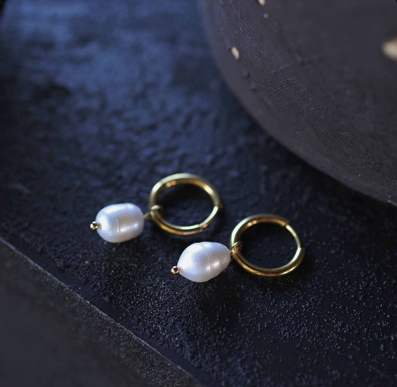 Dainty Freshwater Pearl Earrings