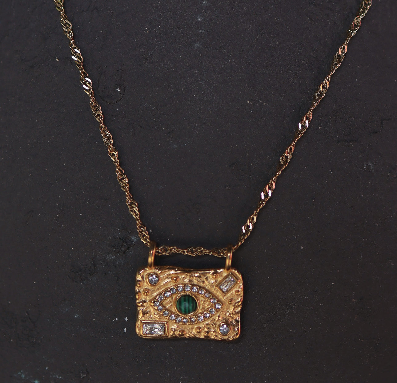Malachite Eye Necklace