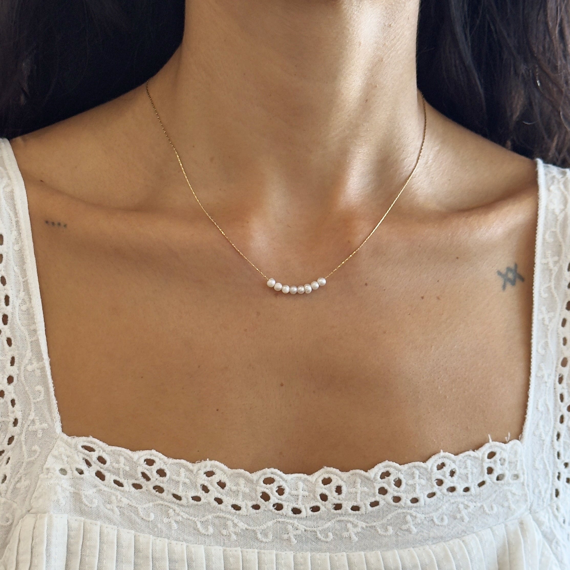 Dainty Freshwater Pearl Necklace