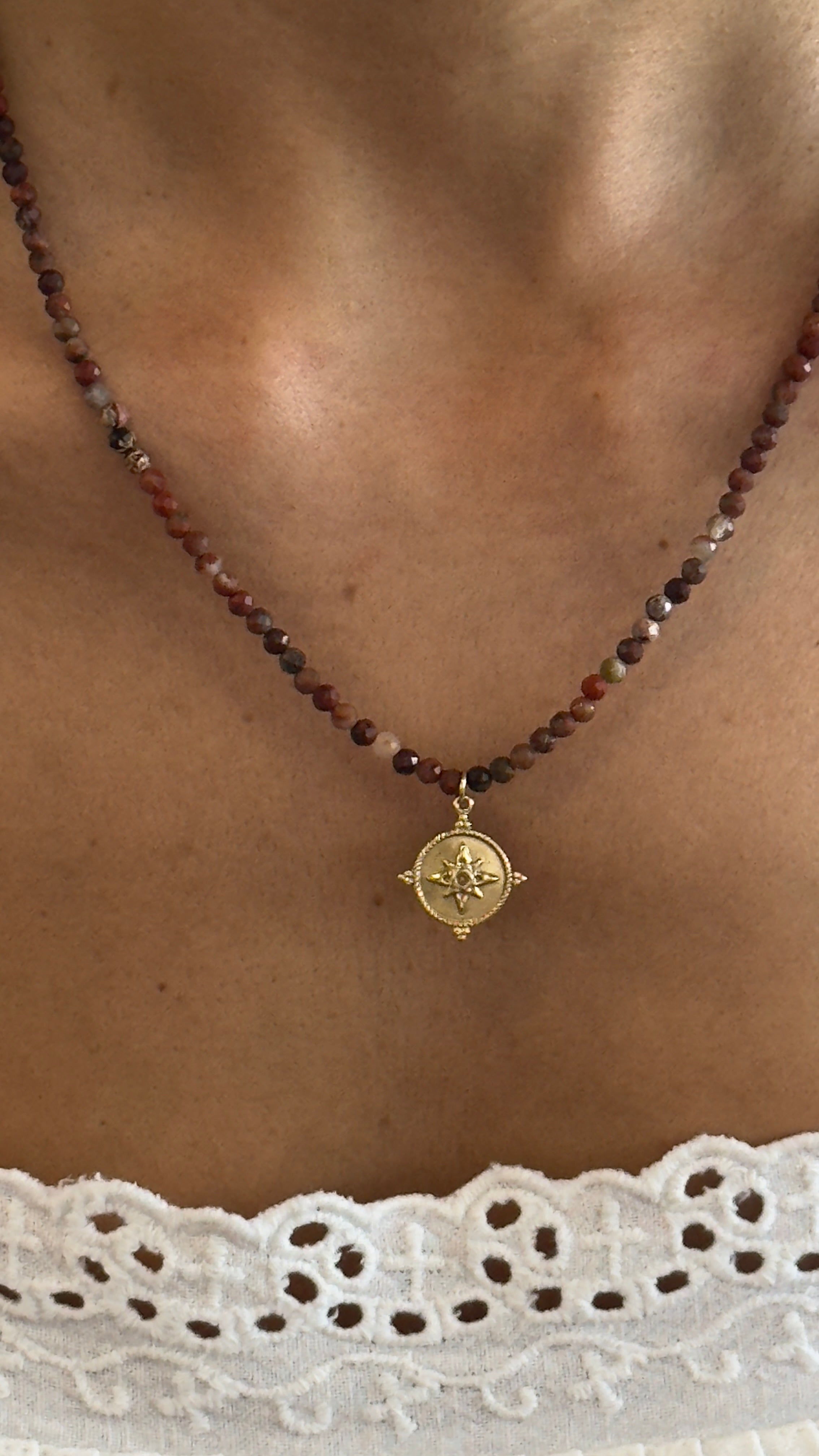 Red Jasper Natural Stone Necklace