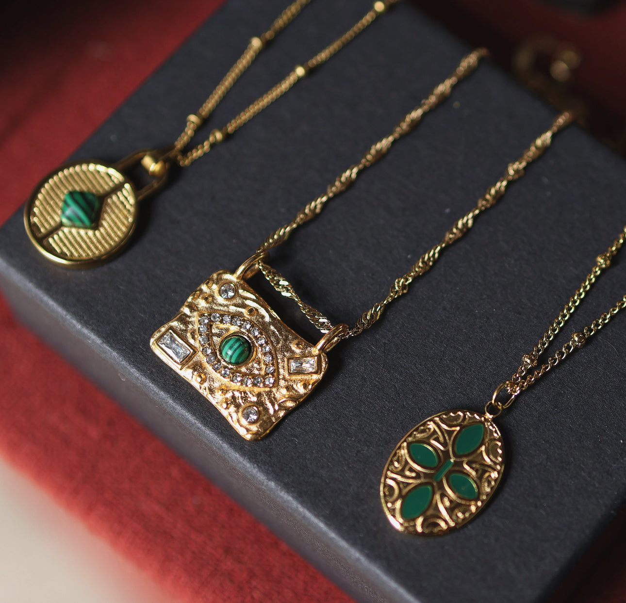 Malachite Eye Necklace