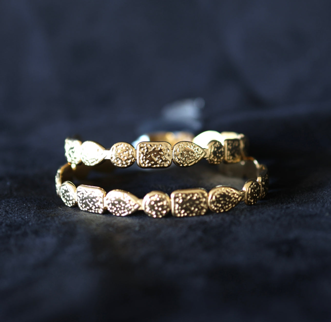 Hammered Irregular Cuff Bangle