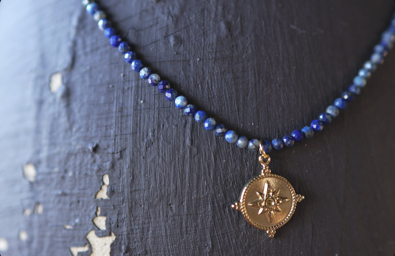 Lapis Lazuli Natural Stone Necklace