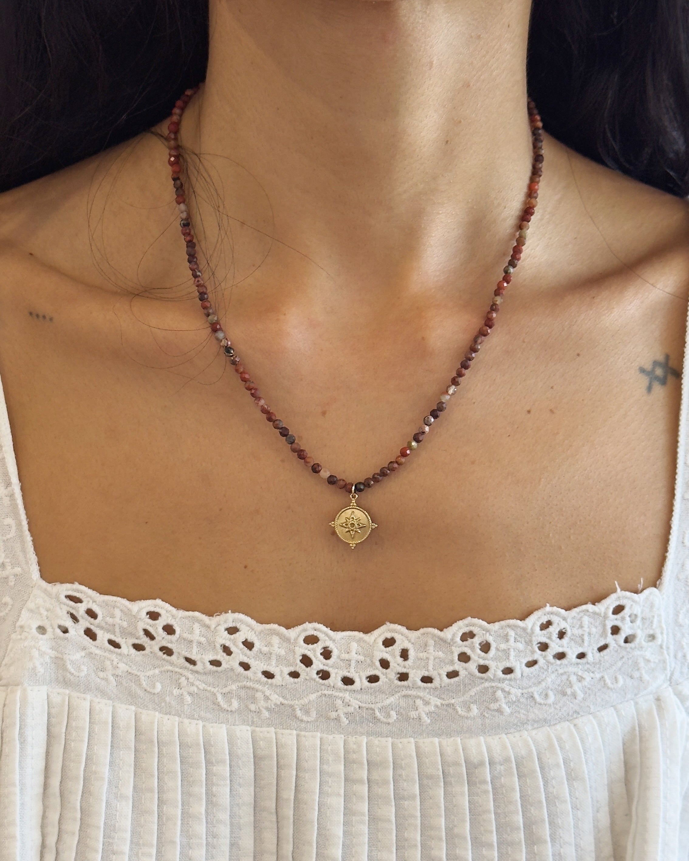Red Jasper Natural Stone Necklace