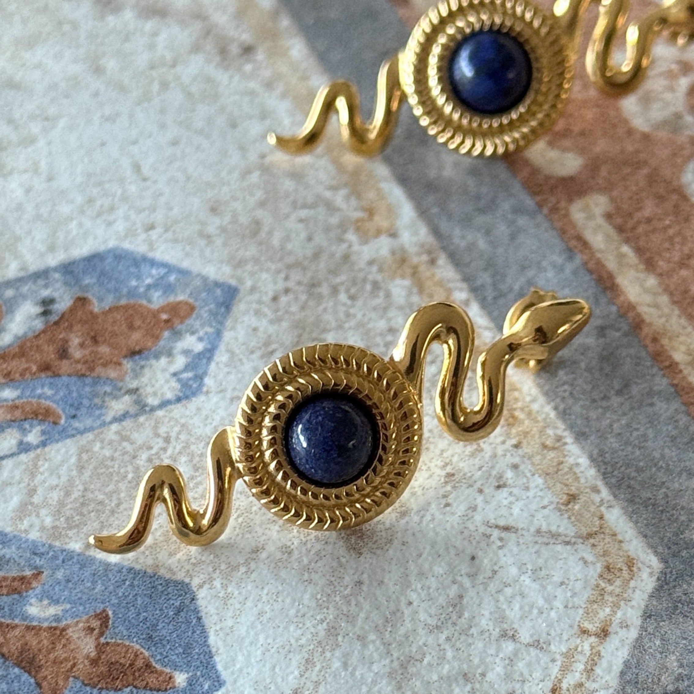 Snake Stud Earrings